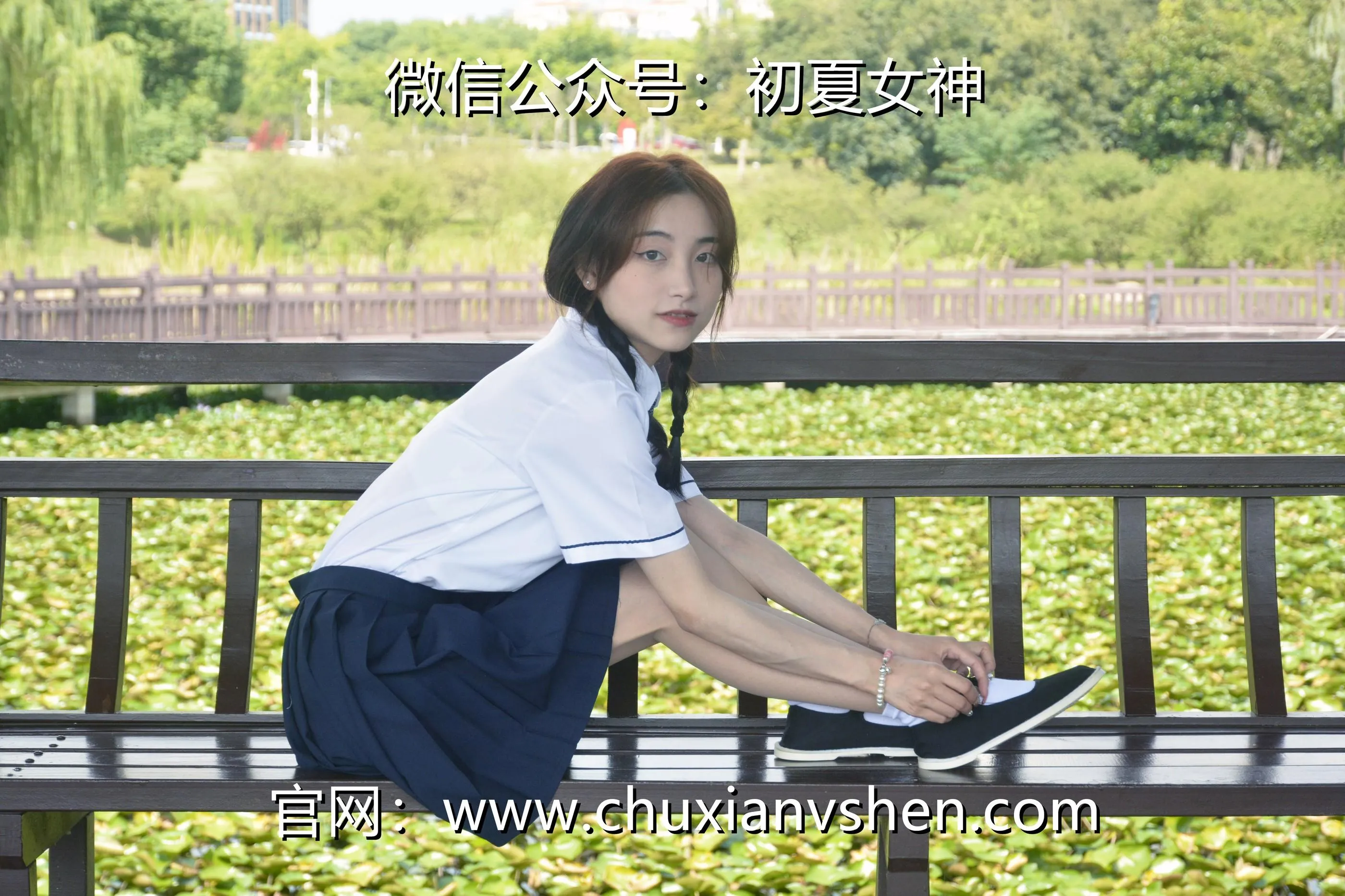 初夏女神 NO.027 柒柒 职高校服 [140P]插图8